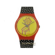 SWATCH Dotchair quarzo cassa e cinturino plastica colorata new